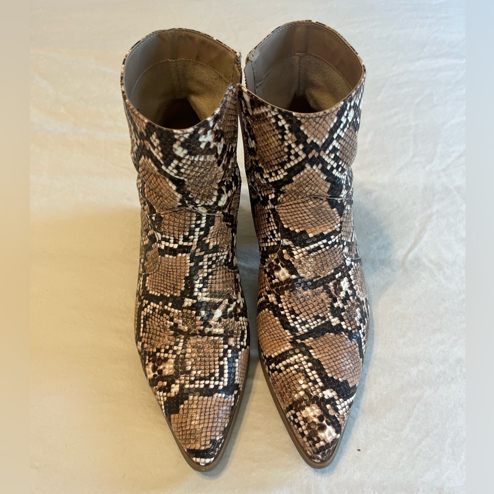 Snakeskin Ankle Boots